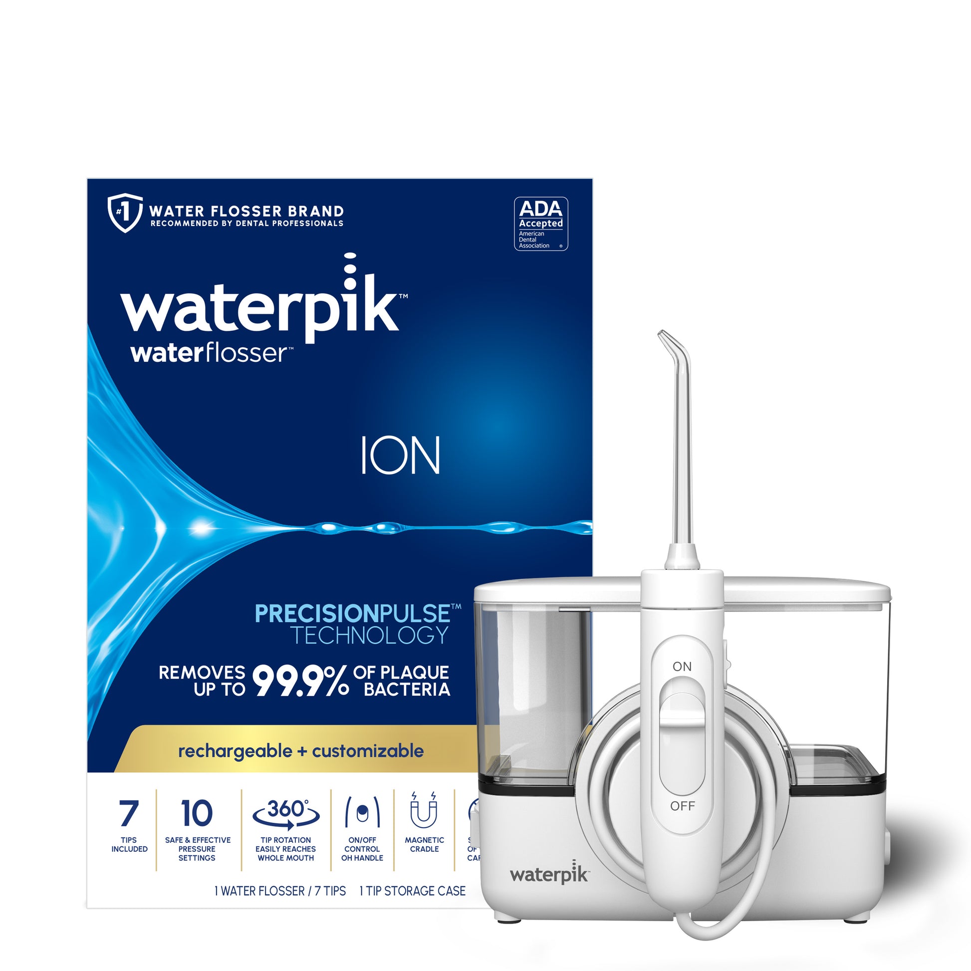 Waterpik ION Professional Water Flosser WF-12, White with Packaging