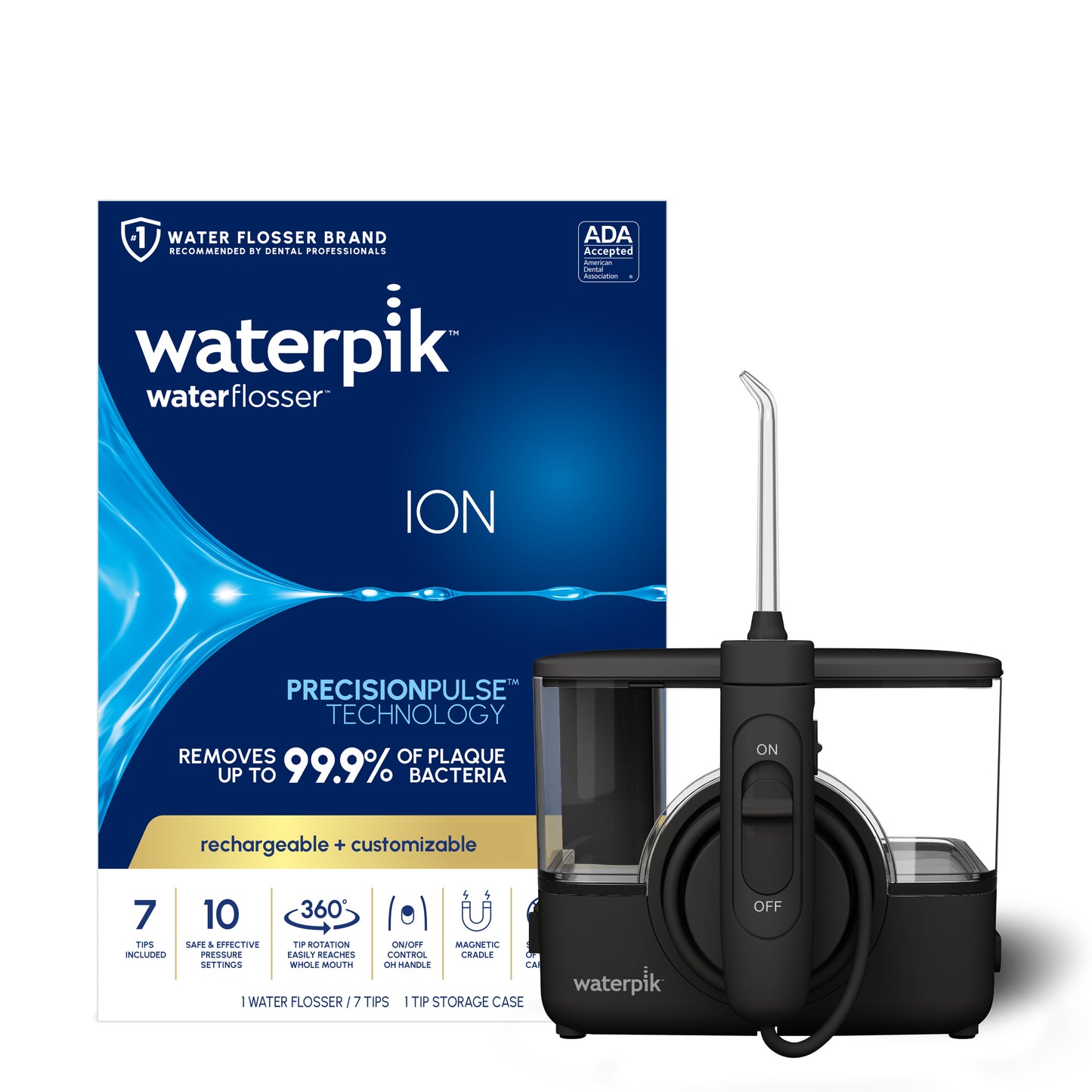 Waterpik ION Professional Water Flosser WF-12, Black with Packaging