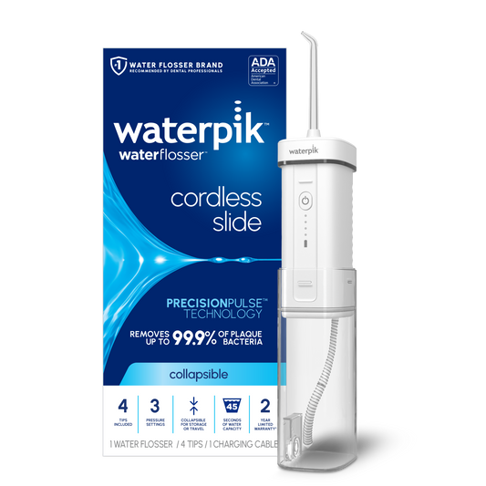 Waterpik White Cordless Slide Professional Water Flosser WF-17 with Packaging