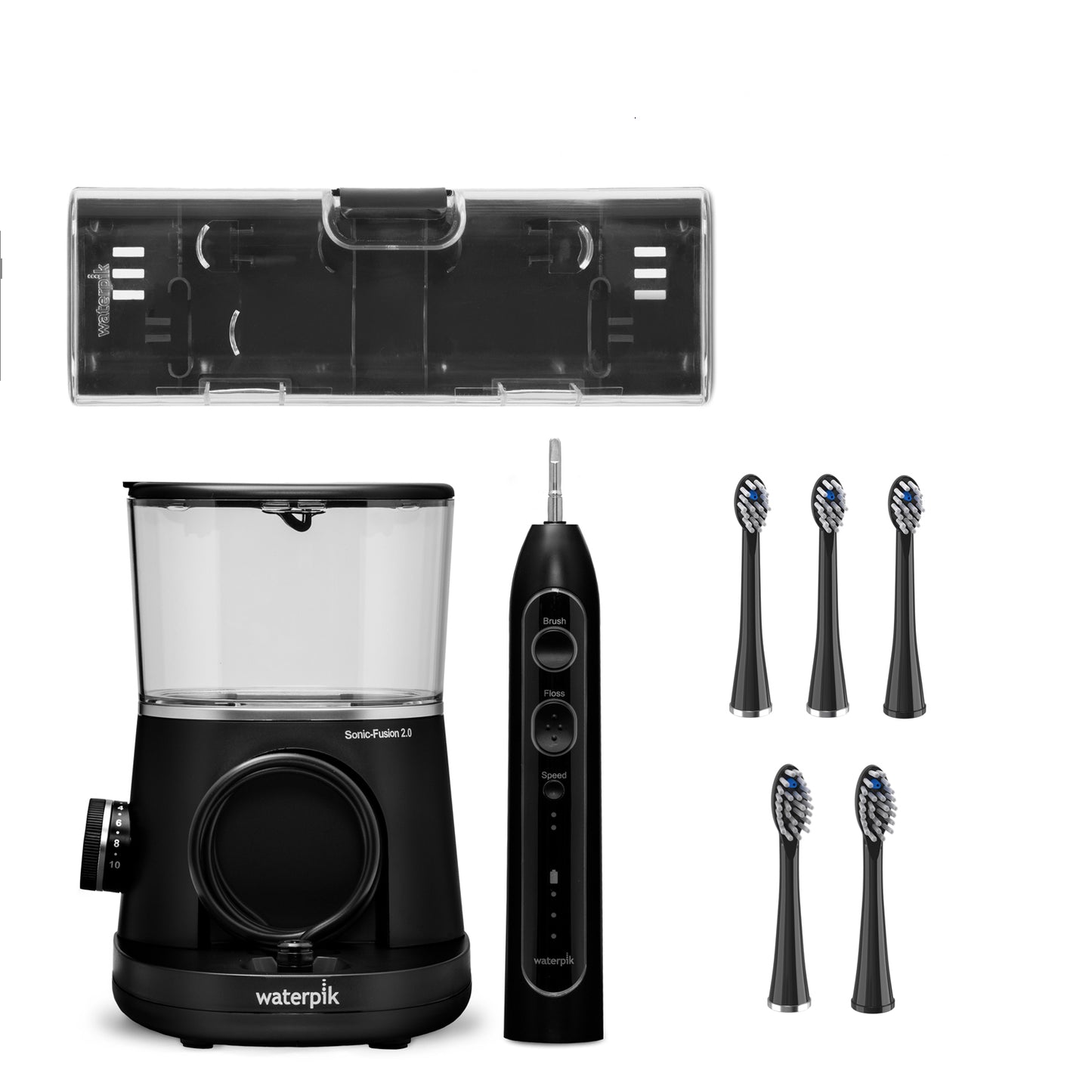 Brush Heads & Toothbrush Case Accessories - Black Sonic-Fusion 2.0 SF-03 Bundle