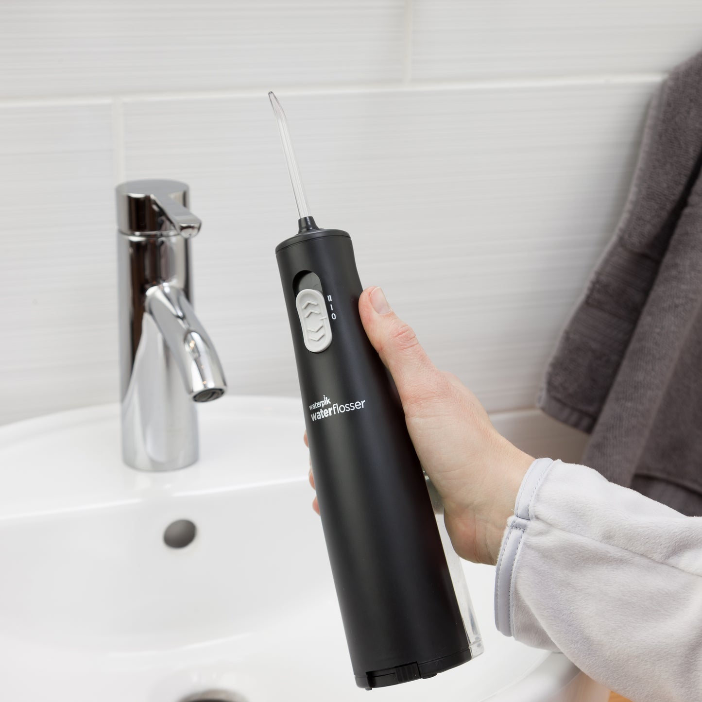 Water Flosser Handle - WF-02 Black Cordless Express Water Flosser