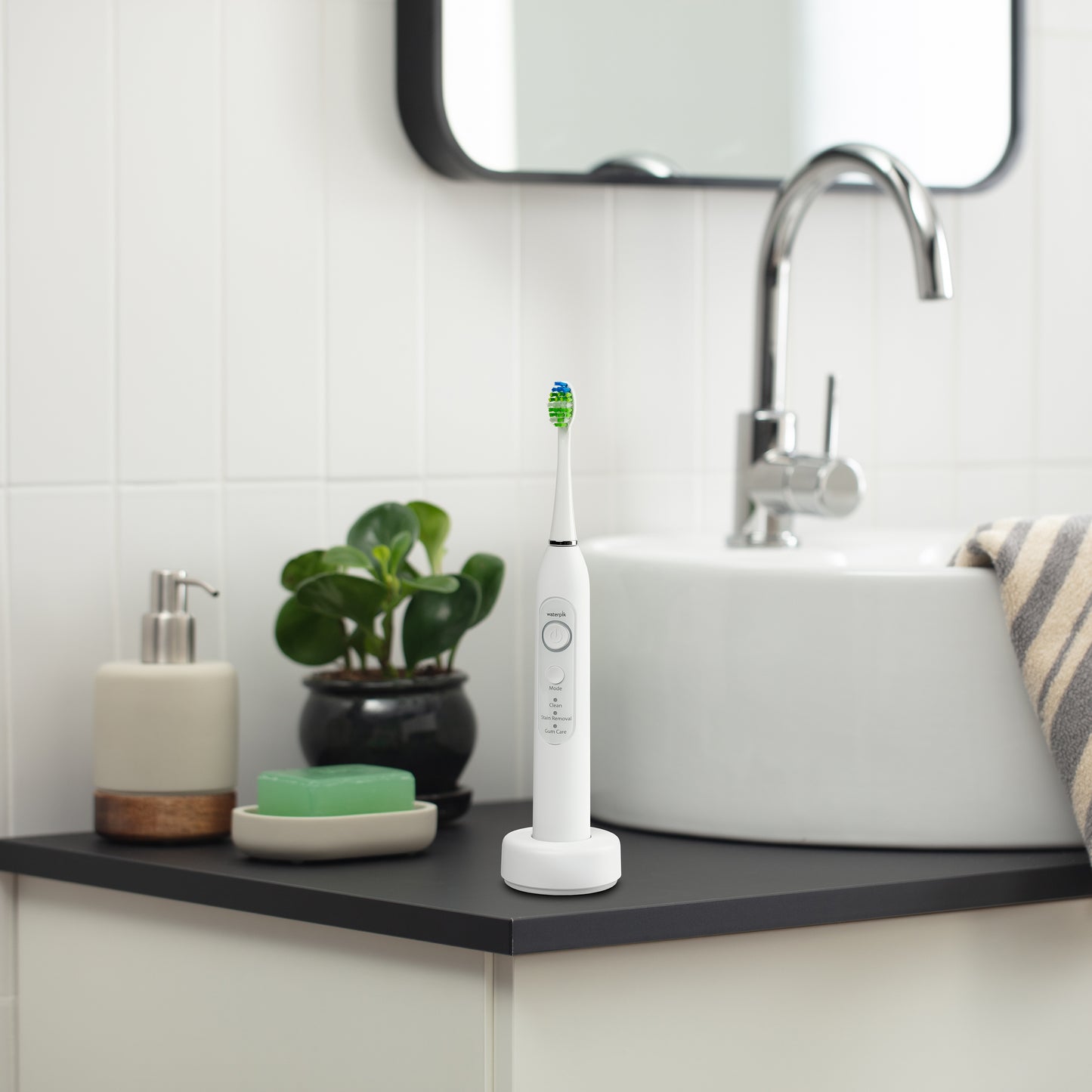 Cordless Slide Water Flosser + Sensonic™ Toothbrush + Brush Heads Bundle (Over $100 Value!)