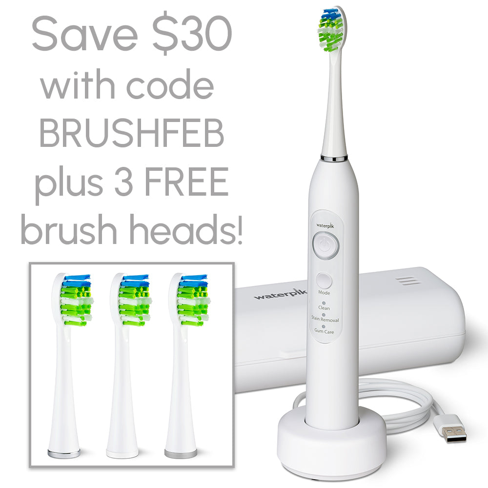 Sensonic™ Electric Toothbrush (Save $30 and get FREE brush heads with code BRUSHFEB at checkout!)