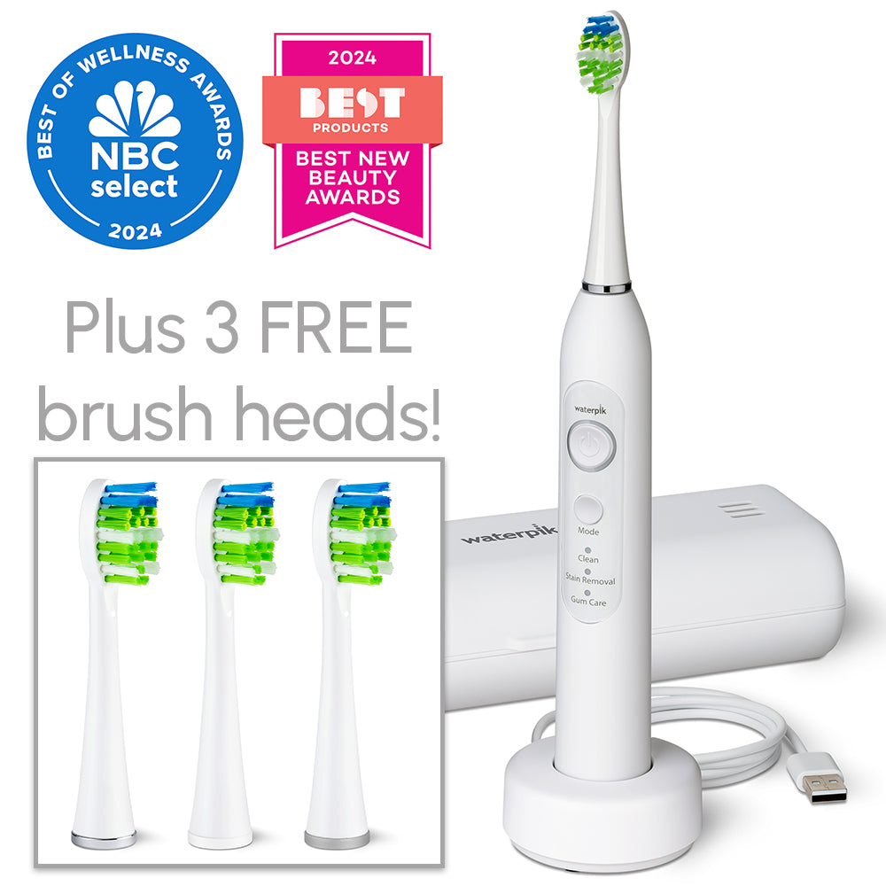 Sensonic™ Electric Toothbrush (plus add 3 FREE brush heads - $30 value!)