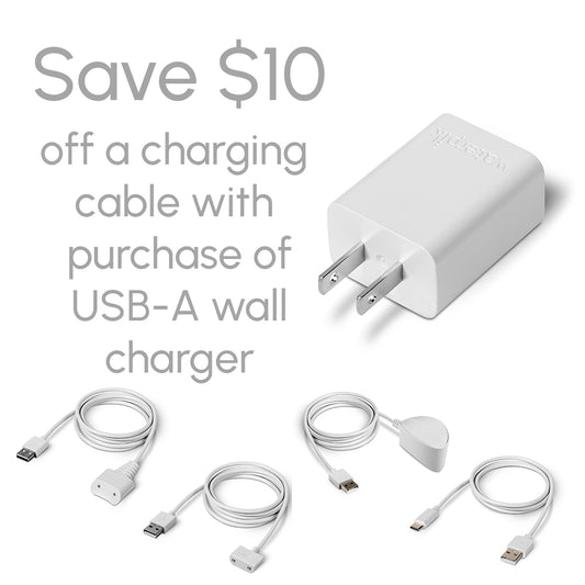 USB Wall Adapter for Cordless Water Flossers ($10 off charging cable with purchase!)