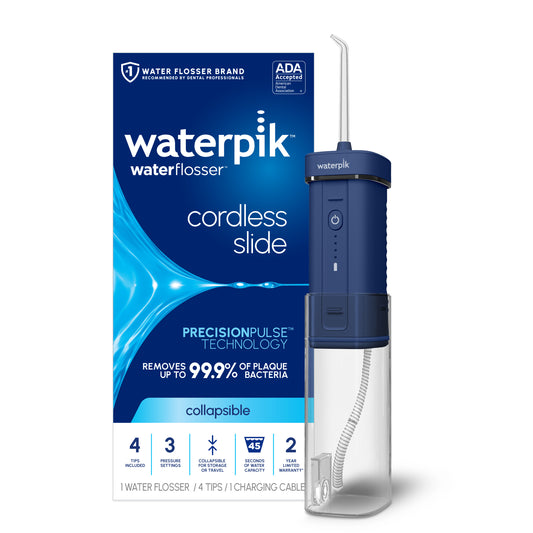 Waterpik Blue Cordless Slide Professional Water Flosser WF-17 with Packaging