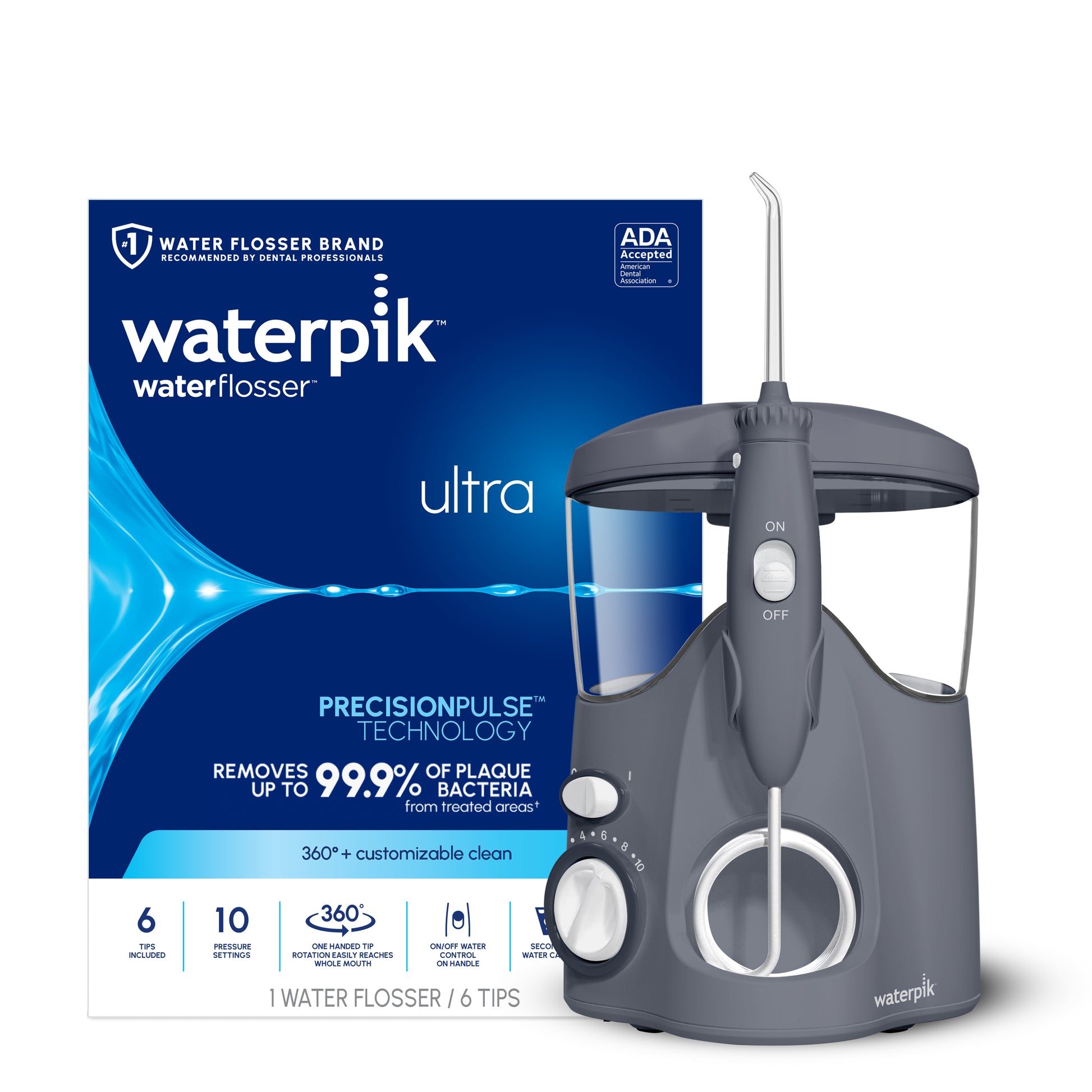 Waterpik Gray Ultra Water Flosser WP-117 with Packaging