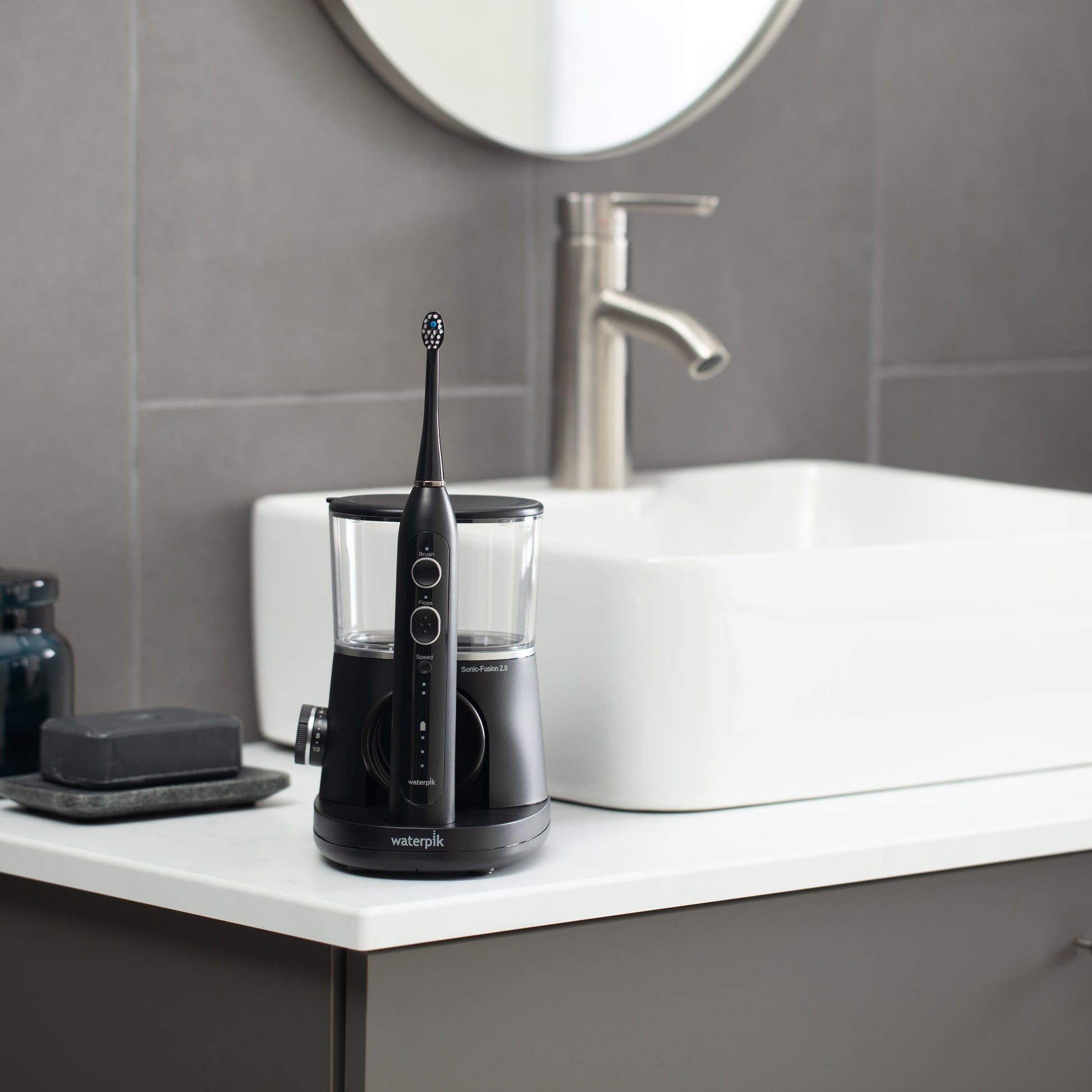 Black Sonic-Fusion™ 2.0 SF-03 In Bathroom