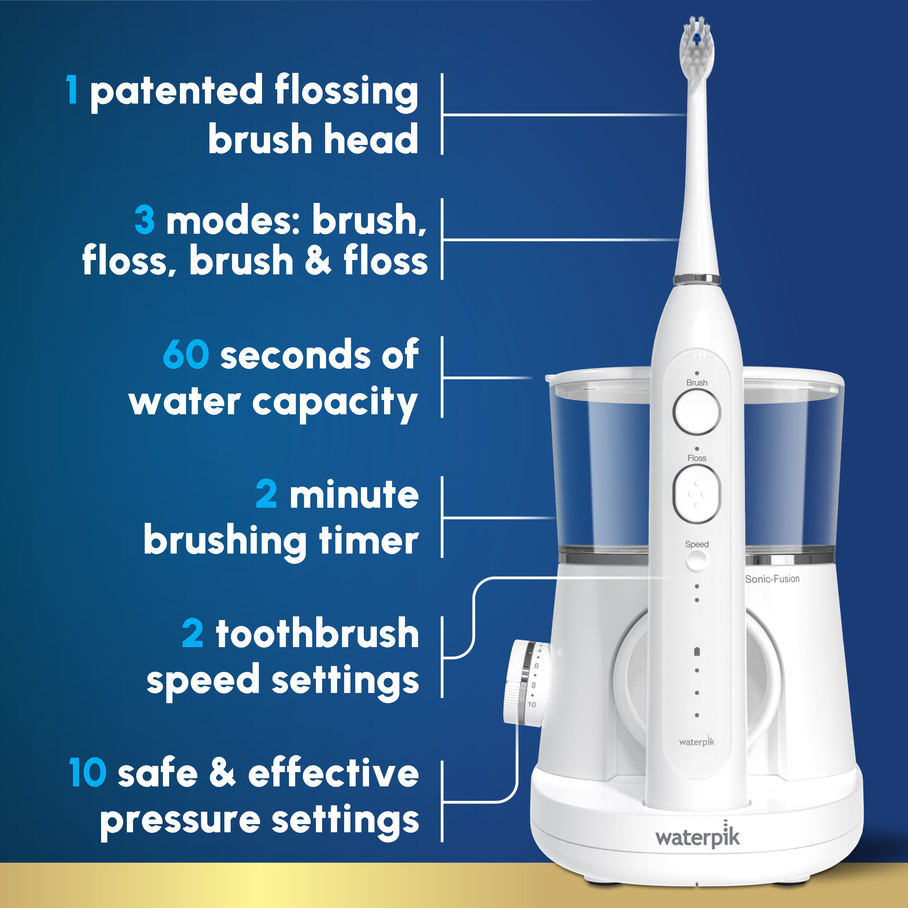 Waterpik™ Sonic-Fusion™ 2.0 Flossing Toothbrush