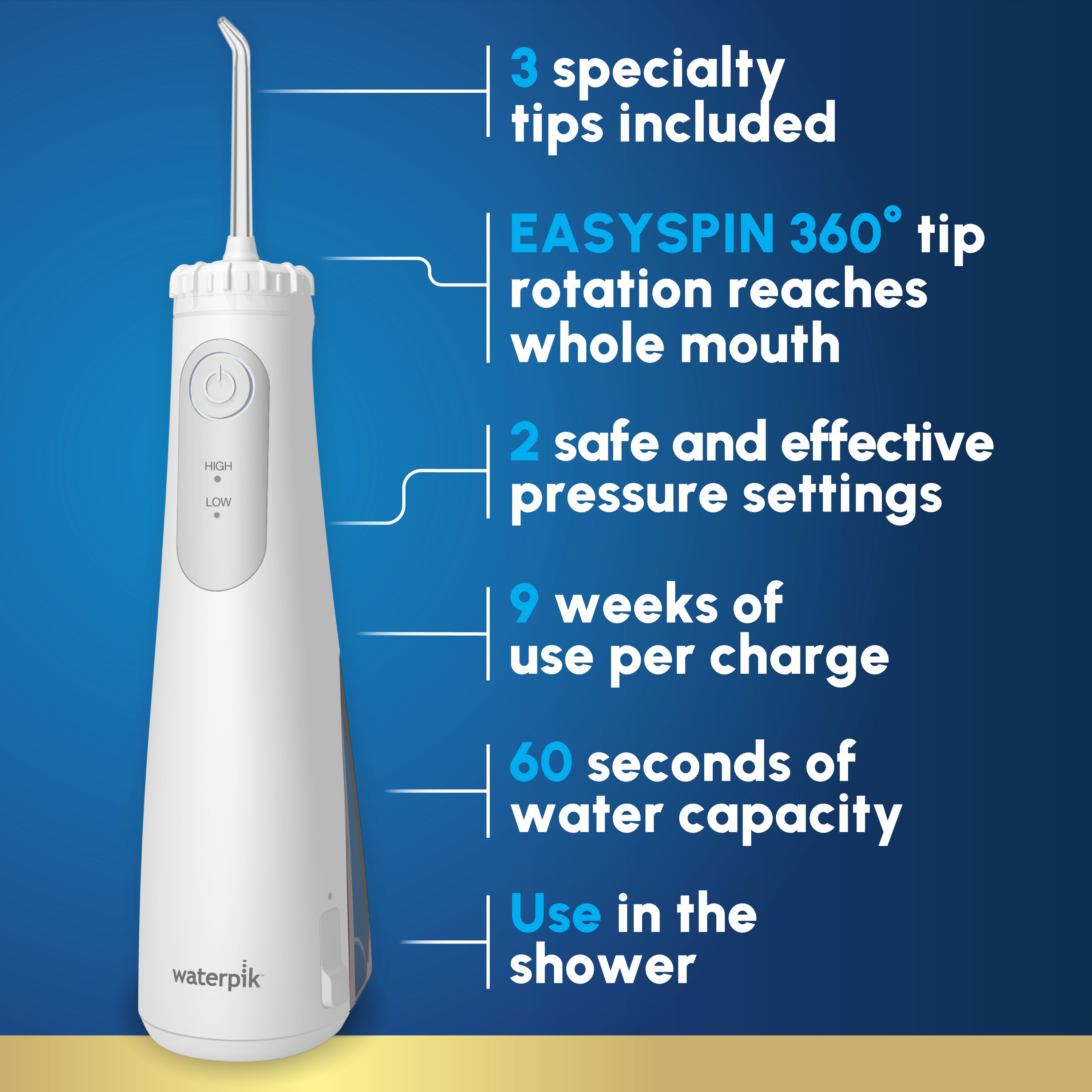 Waterpik™ Cordless Gem 5100 Water Flosser