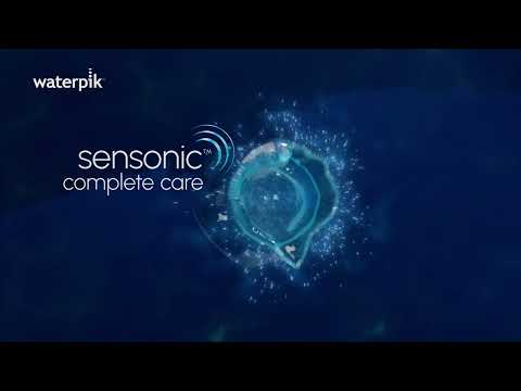 Meet Waterpik™ Sensonic™ Complete Care.   SENSONIC Complete Care combines the #1 water flosser brand recommended by dental professionals with the award-winning SENSONIC toothbrush for custom control of your oral care in one device. When used together, they are up to 3X as effective as manual brushing for improving gum health.