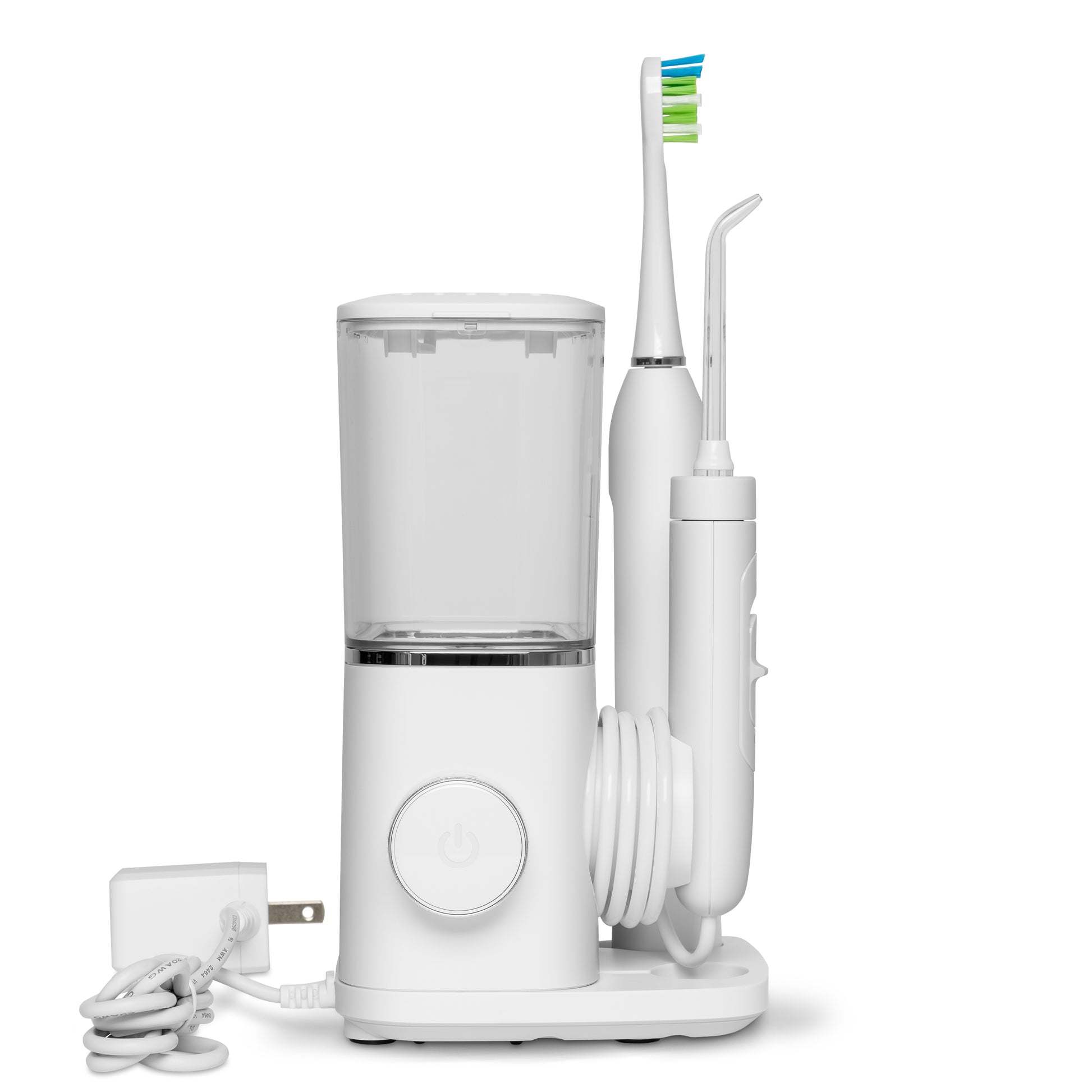 Sideview - White Sensonic™ Complete Care CC-04, Toothbrush, & Tip