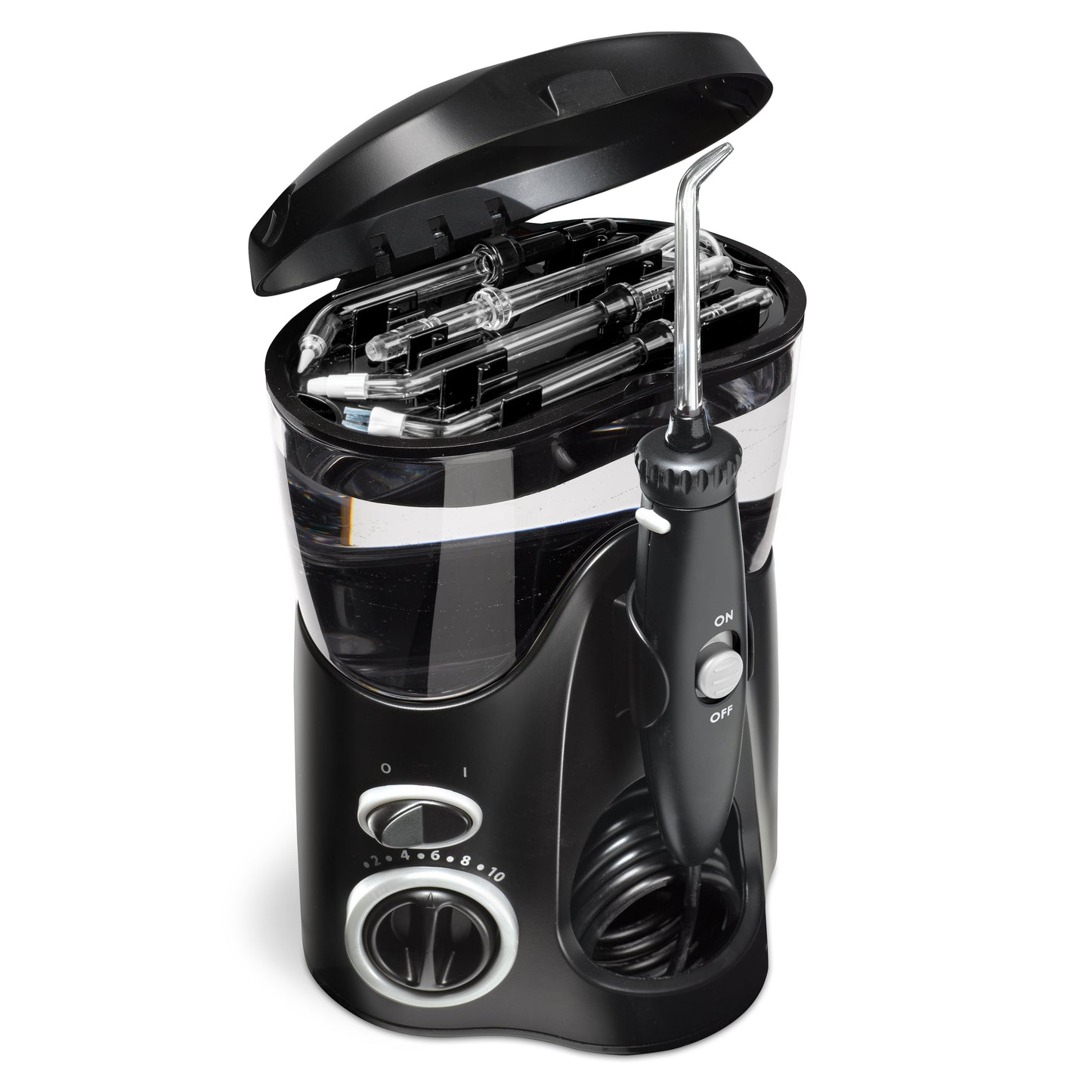 On Board Tip Storage - WP-112 Black Ultra Water Flosser