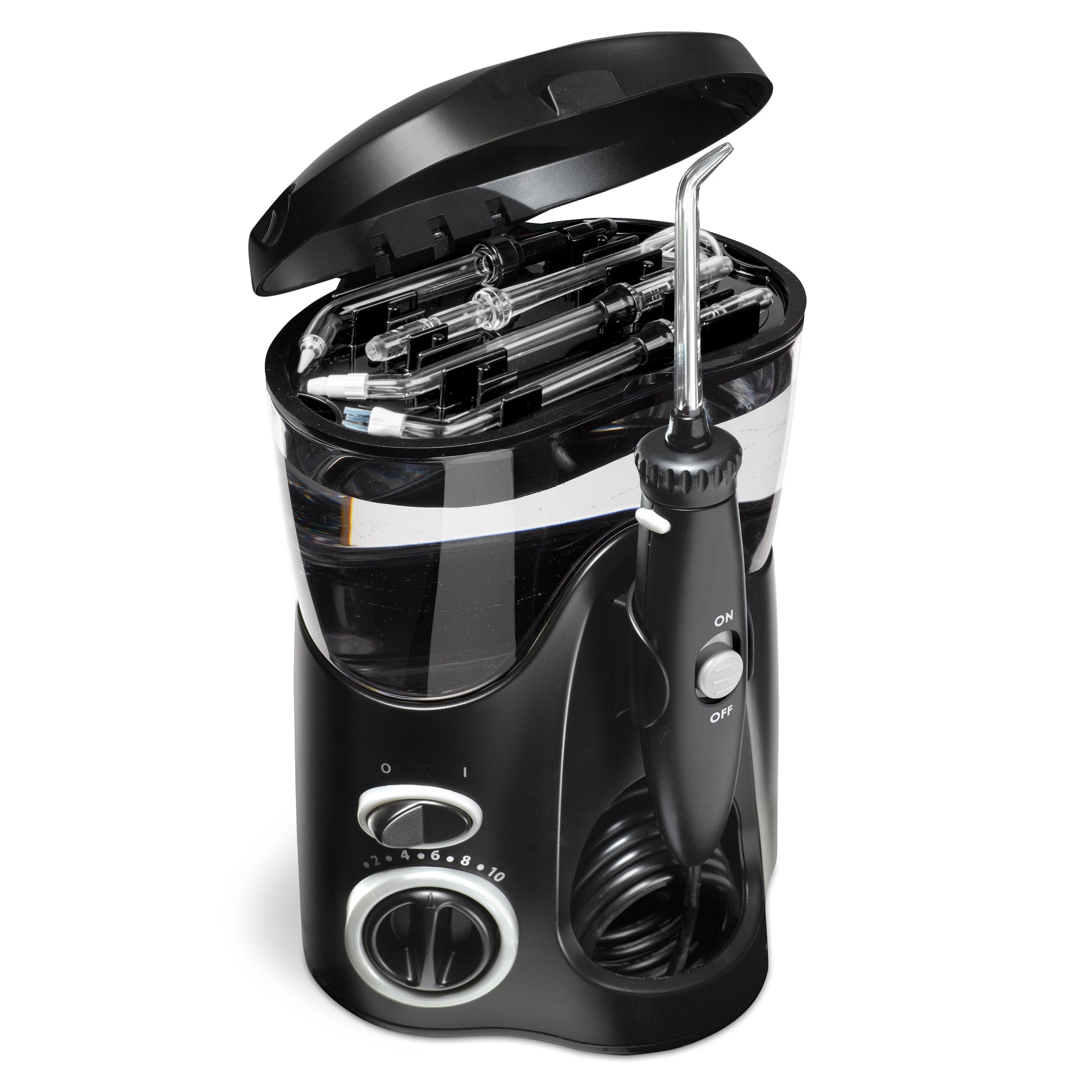 On Board Tip Storage - WP-112 Black Ultra Water Flosser