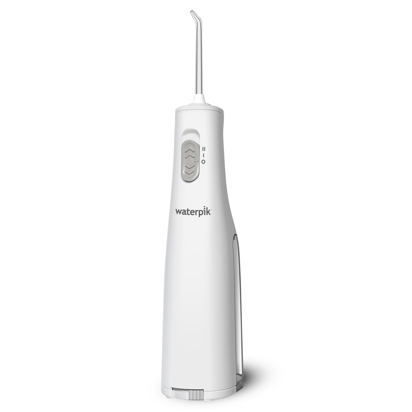 White Cordless Express handheld water flosser.