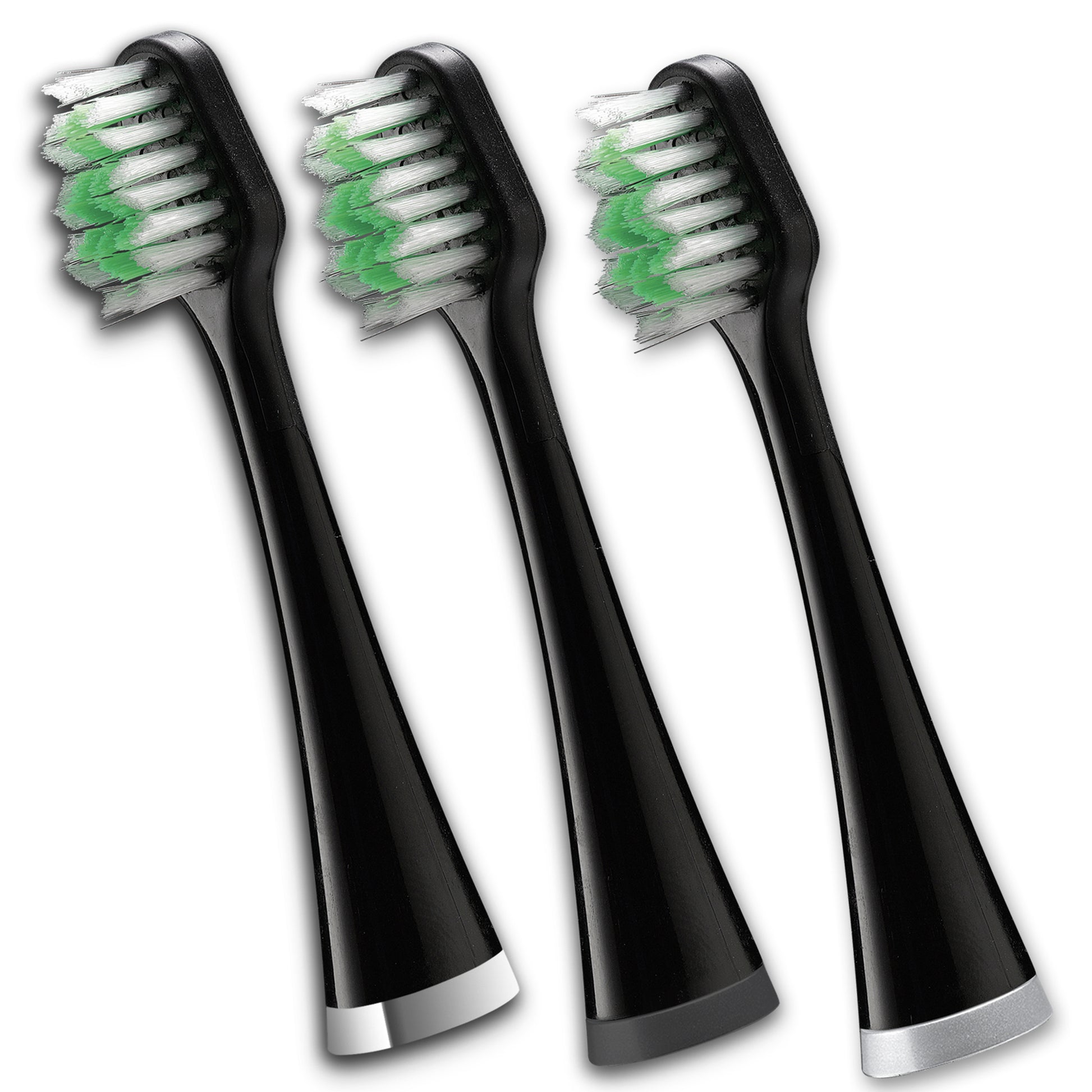 Waterpik STRB-3WB Triple Sonic Brush Heads- Black