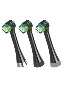 Triple Clean Replacement Brush Heads, Black, 3 Pack (OTRB-3WB)