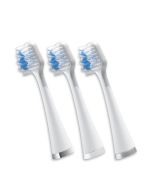 Triple Sonic Replacement Brush Heads, White, 3 Pack (STRB-3WW)